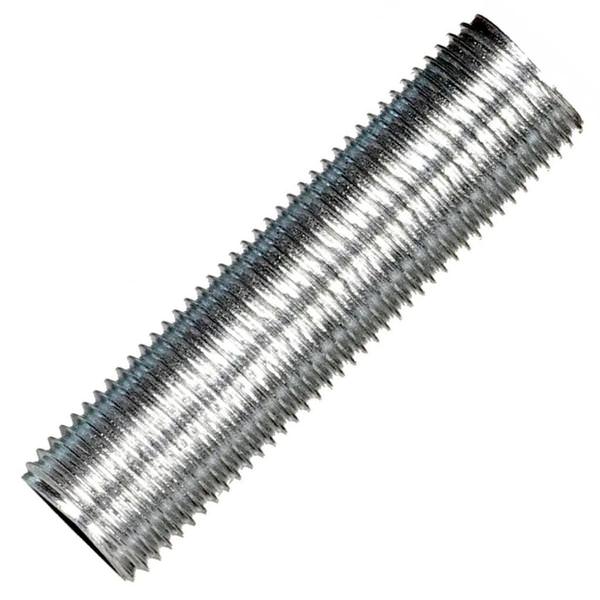 Zinc Plated Silver 1/8 IP Steel Nipple