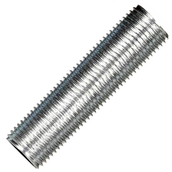 Zinc Plated 1/8 IP Silver Steel Nipple