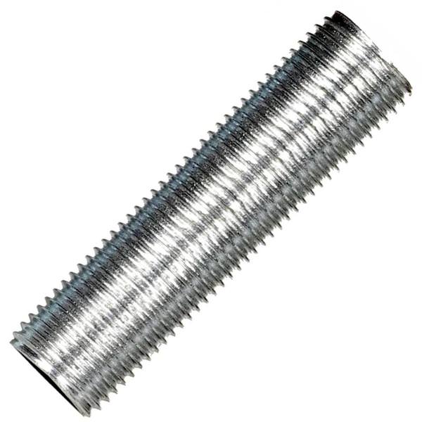 3.5" Zinc Plated 1/8 IP Silver Steel Nipple