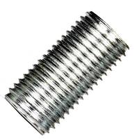 Satco 1" Zinc Plated 1/4 IP Silver Steel Nipple