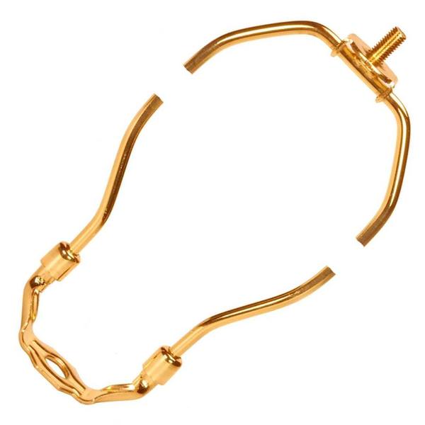 11.5 Heavy Duty Polished Brass Lamp Harp