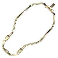 Satco 6.5" Light Duty Polished Brass Lamp Harp