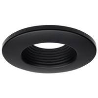 Satco 4" Round Black Deep Baffle Trim for Recessed Downlight