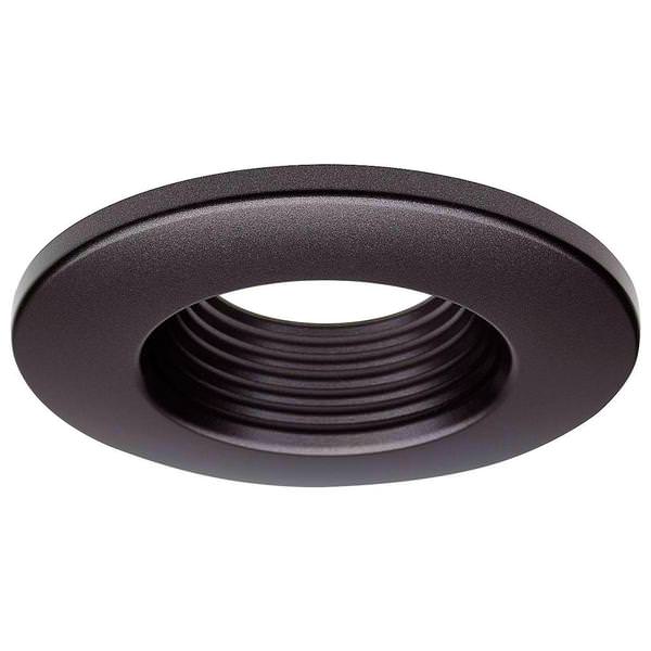 4" Round Bronze Deep Baffle Trim for Recessed Downlights