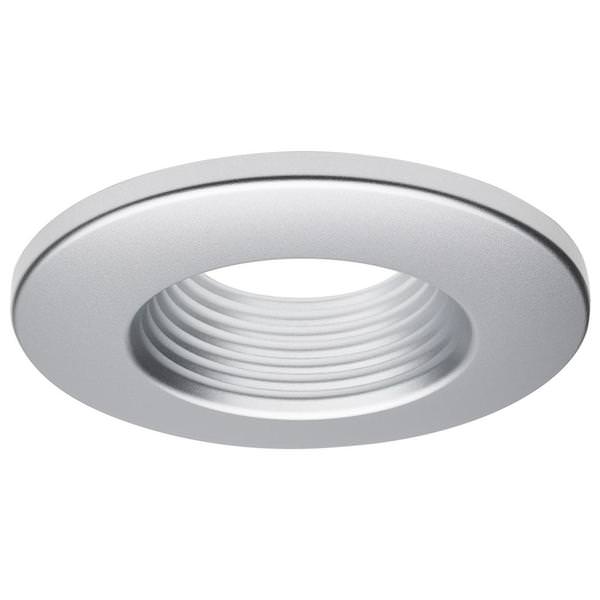4" watt Brushed Nickel Deep Baffle Trim for Recessed Downlights