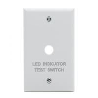 Satco Emergency Remote Test Switch Single Gang White Wall Plate