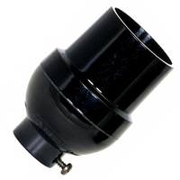 Satco Black Plastic Bushing Keyless Socket