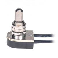 Satco On-Off Single Circuit Nickel Plated Metal Push Switch