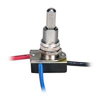 Satco 3 Way 2 Circuit Nickel Plated Metal Push Switch