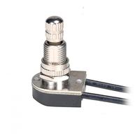 Satco On-Off Single Circuit Nickel Plated Metal Rotary Switch