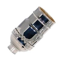 Satco 3-Way 2 Circuit Screw Polished Nickel Keyless Socket