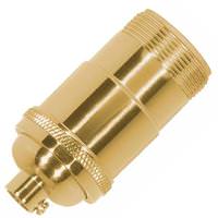 Satco 3 Way 2 Circuit Screw Polished Brass Keyless Socket