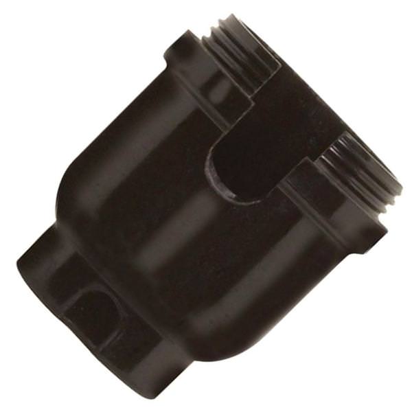 Black Phenolic Metal Bushing Cap for Turn Knob and Pull Chain Sockets