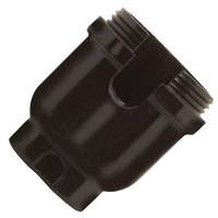 Satco Black Phenolic Metal Bushing Cap for Turn Knob and Pull Chain Sockets