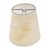 Satco 4" Beige Parchment Round Clip On Shade