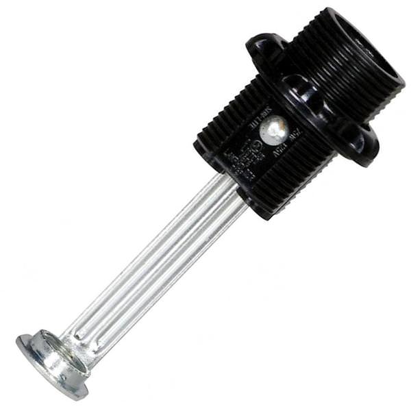 Black Full Threaded Single Leg Push-in Terminal