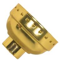 Satco 3 Piece Polished Nickel Socket Cap with Paper Liner