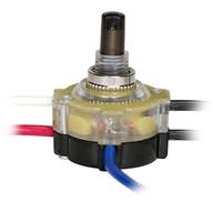 Satco On-Off 2 Circuit 3 Way Nickel Plated Lighted Push Switch
