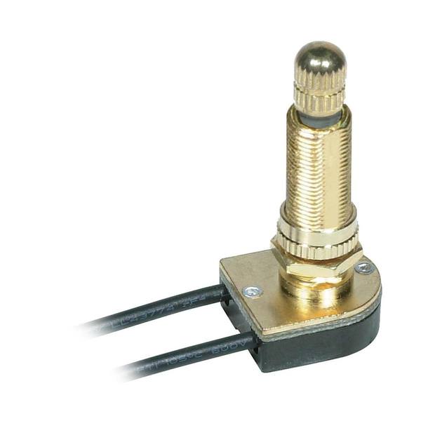 On / Off Metal Bushing Single Circuit Brass Rotary Switch