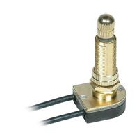 Satco On / Off Metal Bushing Single Circuit Brass Rotary Switch