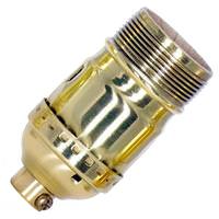 Satco 3 Piece Screw 1/8 IPS Polished Brass Standard Keyless Socket