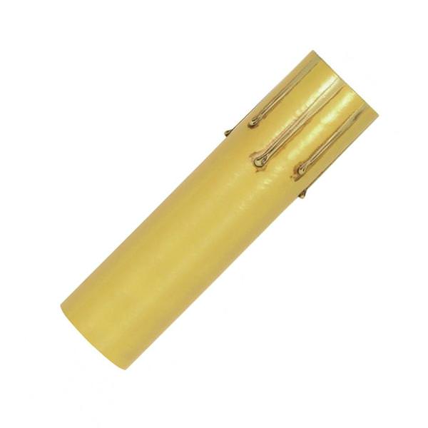 4" Drip Ivory Paper Candle Cover