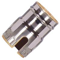 Satco 3 Piece Push Thru - Polished Nickel Shell With Paper Liner