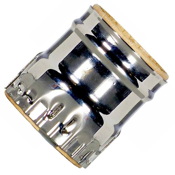 Keyless 3 Piece Polished Nickel Brass Shell With Paper Liner