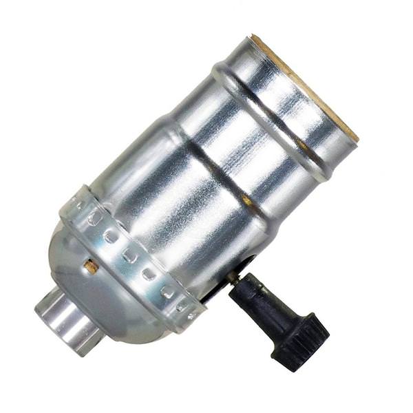 3-Way  Push-In Terminal 1/8 IPSNickel Turn Knob Socket with Removable Knob