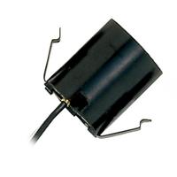 Satco Medium Base Black Snap-In Socket