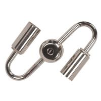 Satco 1/8 IPS Steel Nickel S Cluster For Medium and Candelabra Sockets