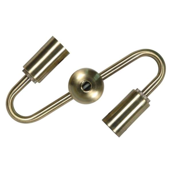 1/8 IPS Antique Brass S Cluster for Medium or Candelabra
