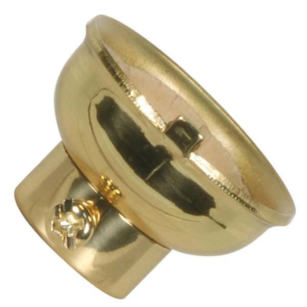 1/4 IPS Polished Brass Caps With Set Screw