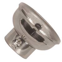 Satco 1/4 IP Polished Nickel Caps With Set Screw