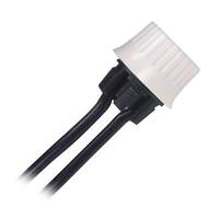 Satco On / Off Single Circuit Snap-In Bushing White Phenolic Rotary Switch