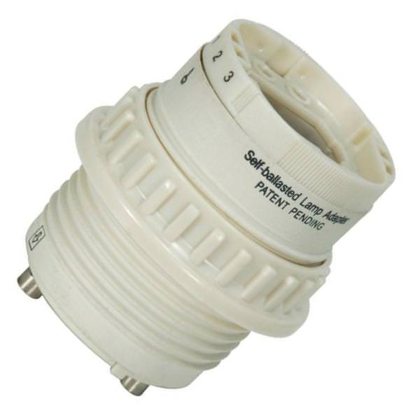 2" 18 watt Self-Ballasted 4-Pin Lampholder Uno Ring Socket Adapter