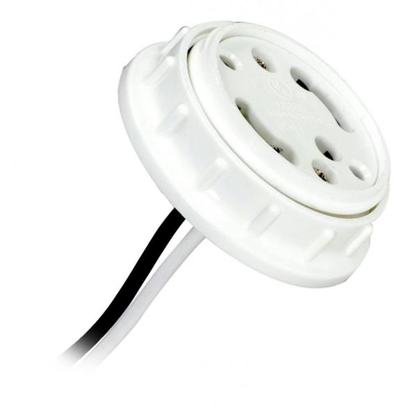 GU24 White Threaded Cap with Ring