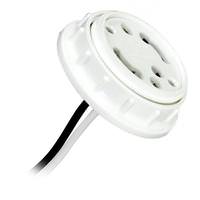 Satco GU24 White Threaded Cap with Ring