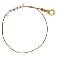 Satco 12" 1/8 IP Ground Lug Bare Copper Ground Wire