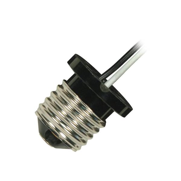 Medium Base Phenolic Brown Flanged Adapter