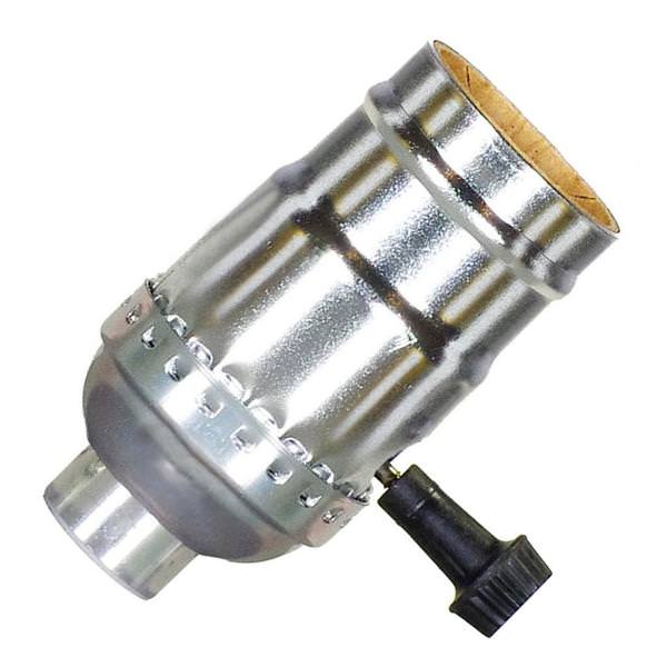 3 Way Screw Terminal 1/4 IPS Nickel Turn Knob Socket with Removable Knobs