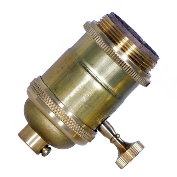 3 Way Screw Terminal 1/8 IPS Turn Knob Brass Socket