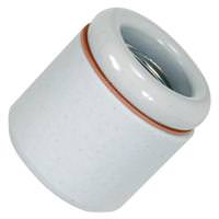 Satco 2 Piece 1/8 IP Porcelain White Keyless Socket with Fiber