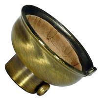 Satco 3 Piece 1/4 IP Antique Brass Cap with Paper Liner