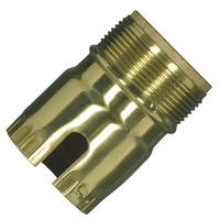 Satco 3 Piece Polished Brass Socket Shell With Paper Liner