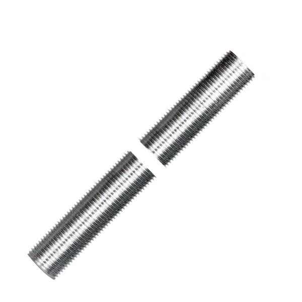 36" 3/8 IP  Zinc Plated Silver Steel Nipple