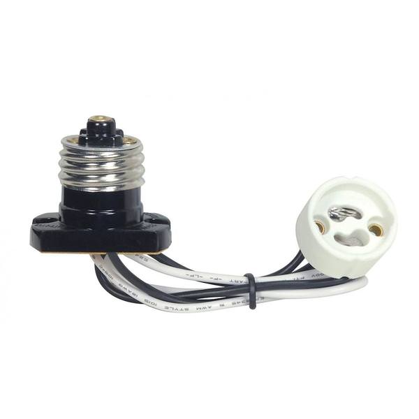 Phenolic Brown Flanged Adapter with Medium Base