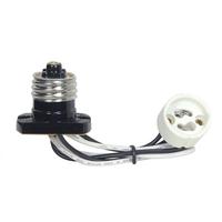 Satco Phenolic Brown Flanged Adapter with Medium Base