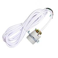 Satco Keyless 1/4 IP Porcelain White Threaded Socket