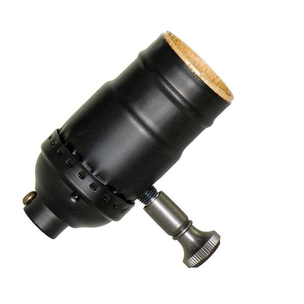 Full Range 1/8 IPS Screw Terminal Dark Antique Brass Turn Knob Dimmer Socket